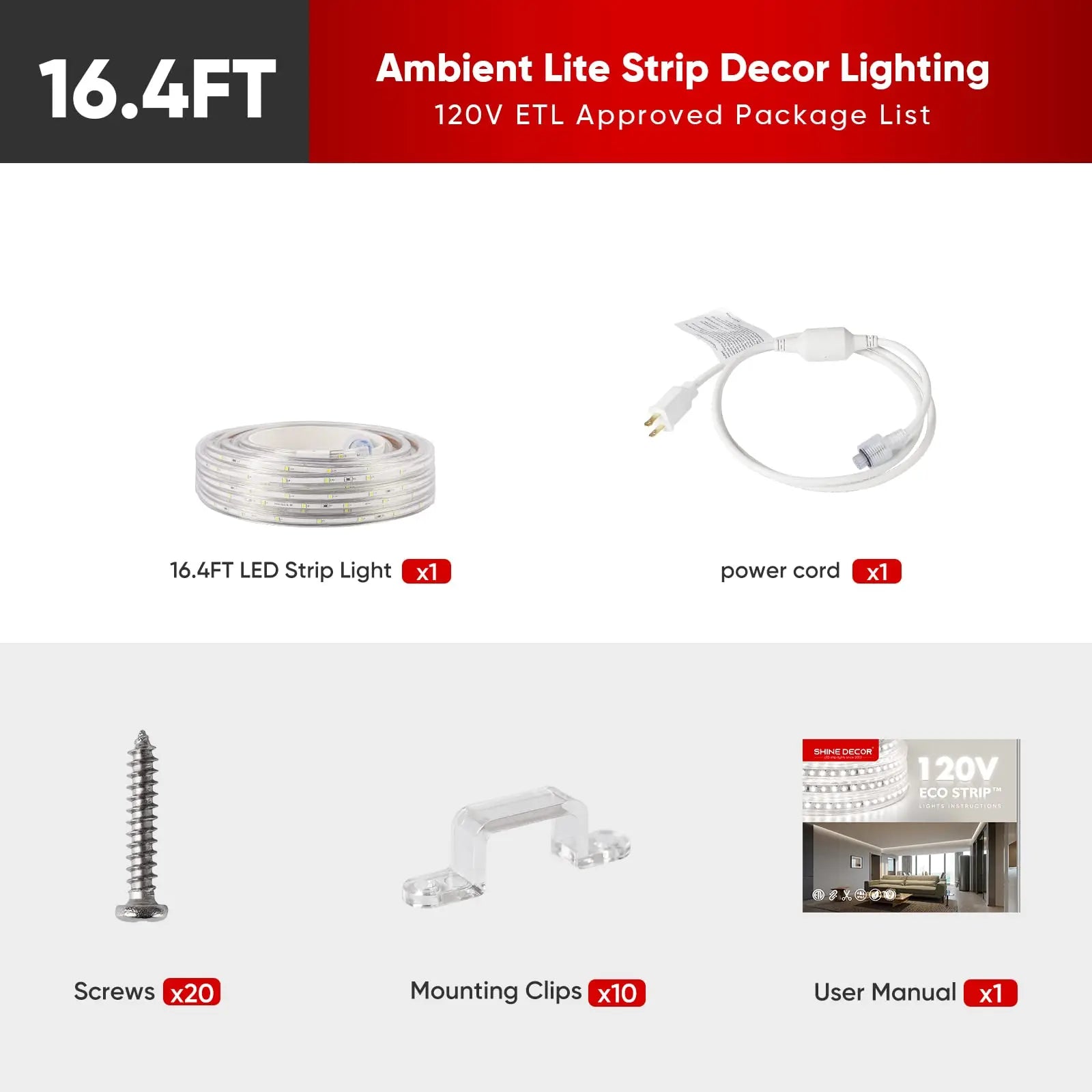 12W Low Consumption Led Light AC120V Cold Resistant IP65 Waterproof Cuttable Connectable ETL 7x10mm 2800K Led Strip Light