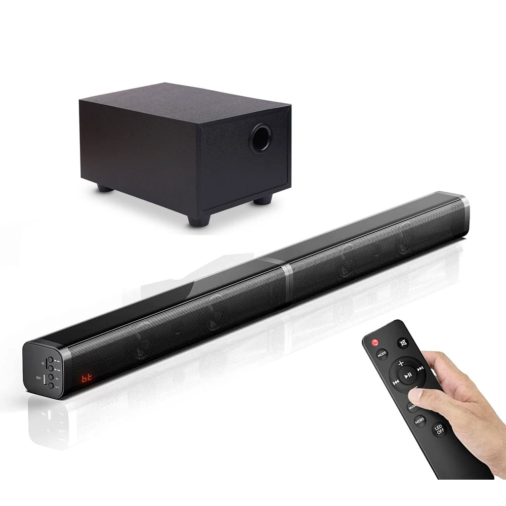 Samtronic100W TV Soundbar Detachable Wireless Speakers Subwoofers Wired Home Theater 3D Stereo Sound Bar Support Optical RCA AUX