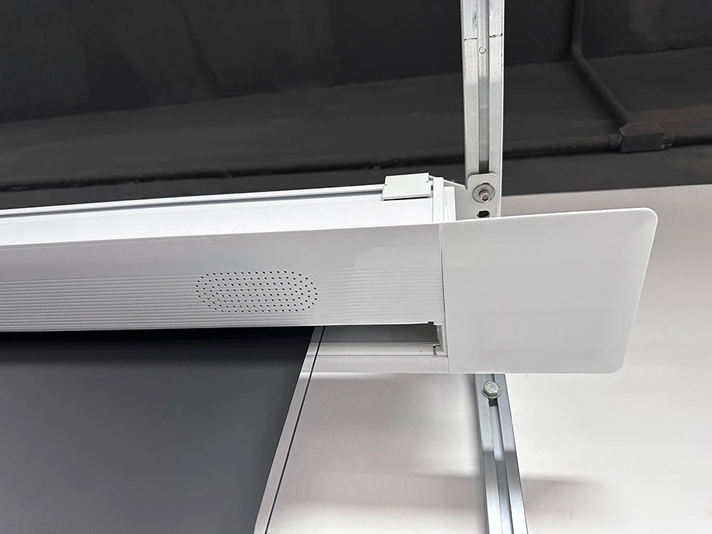 High-end Home Theater Electric Ceiling Screen Hidden Hanging Projector Screen 4k Black Crystal Long ALR 16:9 Motorized