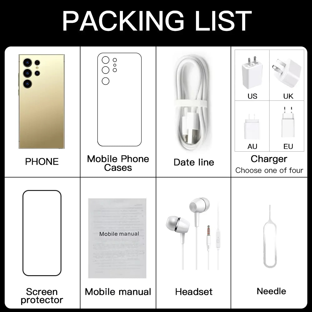 New Hot-Selling 5g Smartphone 7.3inch Dual Sim Card Dual Standby Mobile Phone