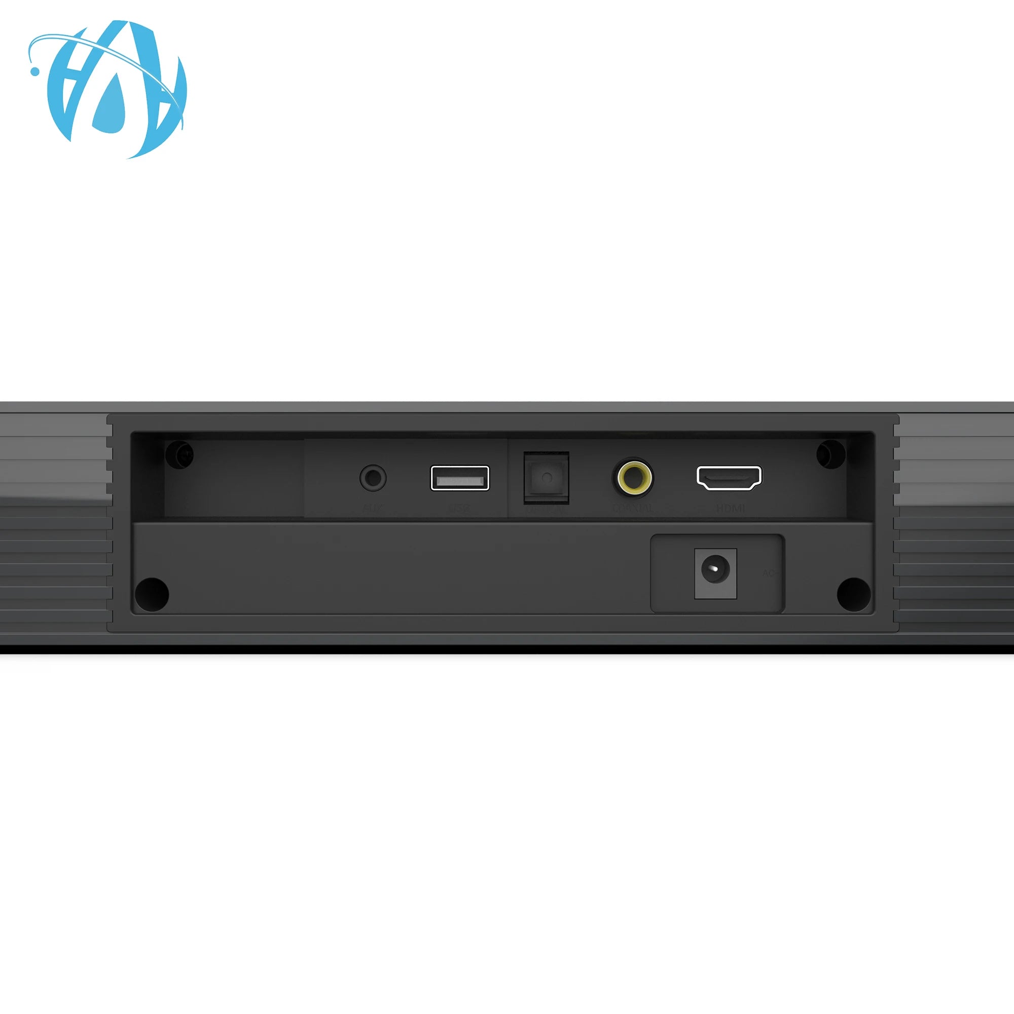 Audio Signa FM Ultra-Slim TV Sound Bar Wireless Subwoofer, Includes ARC & Optical Cables, Bluetooth Enabled, Black