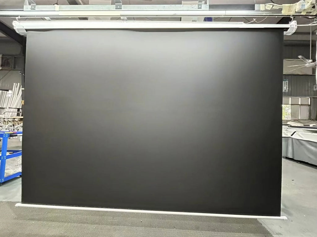72-Inch Diagonal Electric Projection Screen 4K Resolution 4:3 Aspect Ratio Motorized Remote Control for Home Theater Office Use