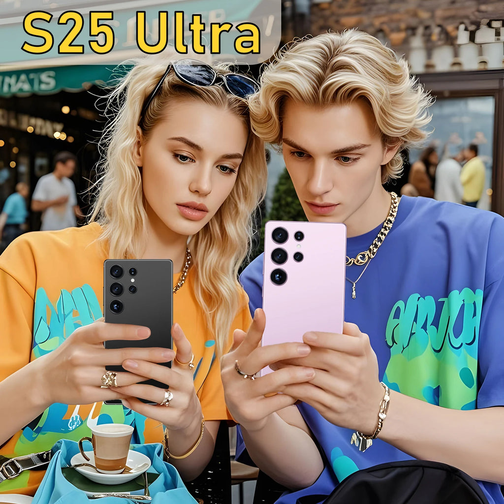 Global Version S25 Ultra 5G Smartphone Android 16 16GB+1TB 7.3 Inch 72+108MP HD Beauty Camera Unlocked Gaming Mobile Phone