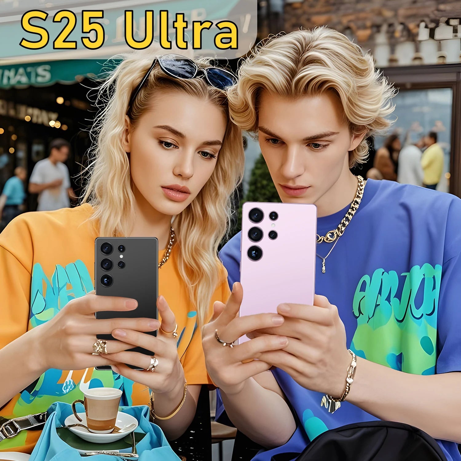 Global Version S25 Ultra 5G Smartphone Android 16 16GB+1TB 7.3 Inch 72+108MP HD Beauty Camera Unlocked Gaming Mobile Phone