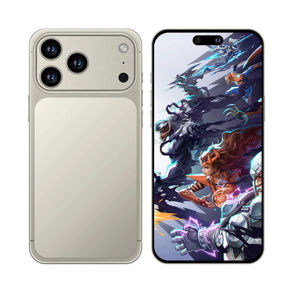 Unclocked I New Phone 17 Pro Max 5G Smartphone 64MP Triple Camera 12GB+512GB 4800mAh Wireless Charge Global Version Cellphone