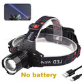 30W Wholesale LED Headlamp Rechargeable Night Climbing Long-range Strong Headlight Accessories  for Cycling Fishing Camping