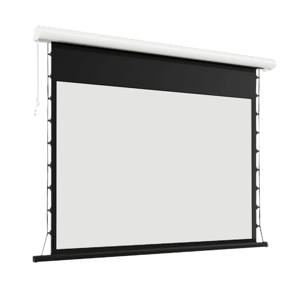 High-end Home Theater Electric Ceiling Screen Hidden Hanging Projector Screen 4k Black Crystal Long ALR 16:9 Motorized