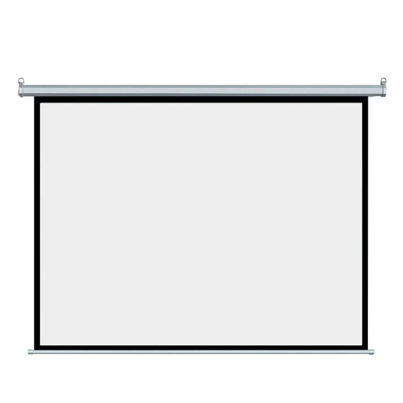 72-Inch Diagonal Electric Projection Screen 4K Resolution 4:3 Aspect Ratio Motorized Remote Control for Home Theater Office Use