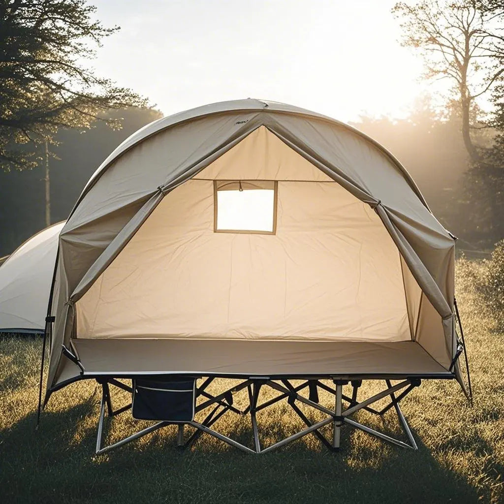 1-Person Portable Camping Cot Tent BC Tent Folding Design CXZ-884 Off-Ground Tent for Solo Use Outdoor Cot Bed