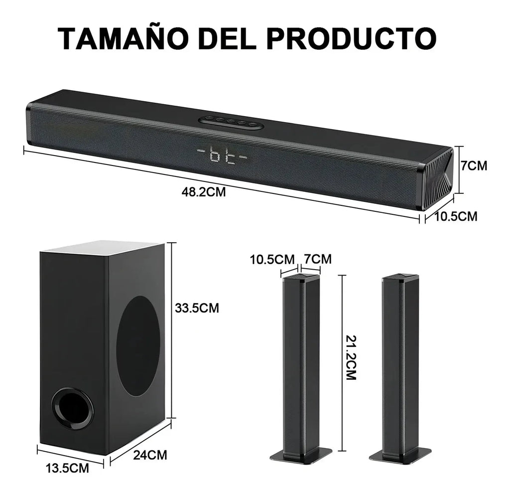 Samtronic  240W 5.1 Soundbar 3D Surround Soundbar for TV with  Subwoofer, Home Theater TV Speakers Sound bar