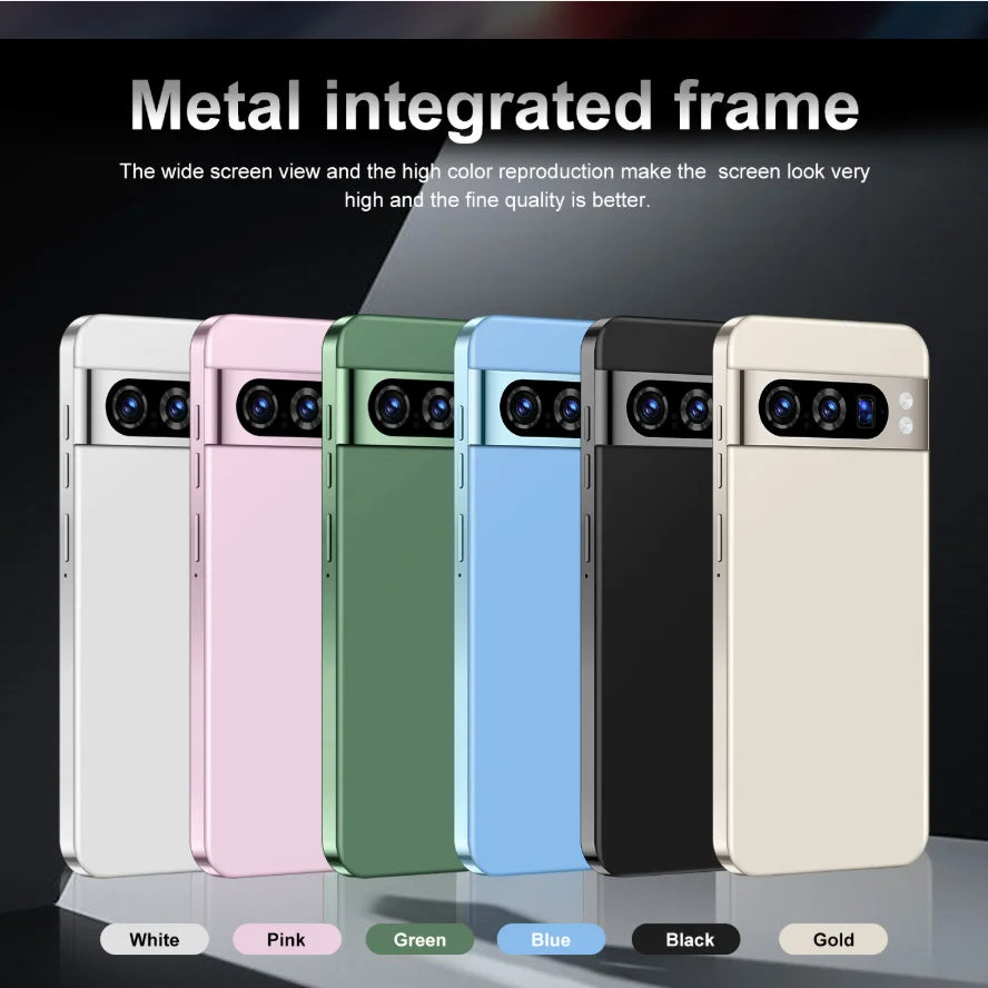 Hicyber P9 Pro Gaming Large Screen Phone with 108MP Camera LTE 16GB+1TB RAM/ROM Android 14 Display Face Recognition & Dual SIM