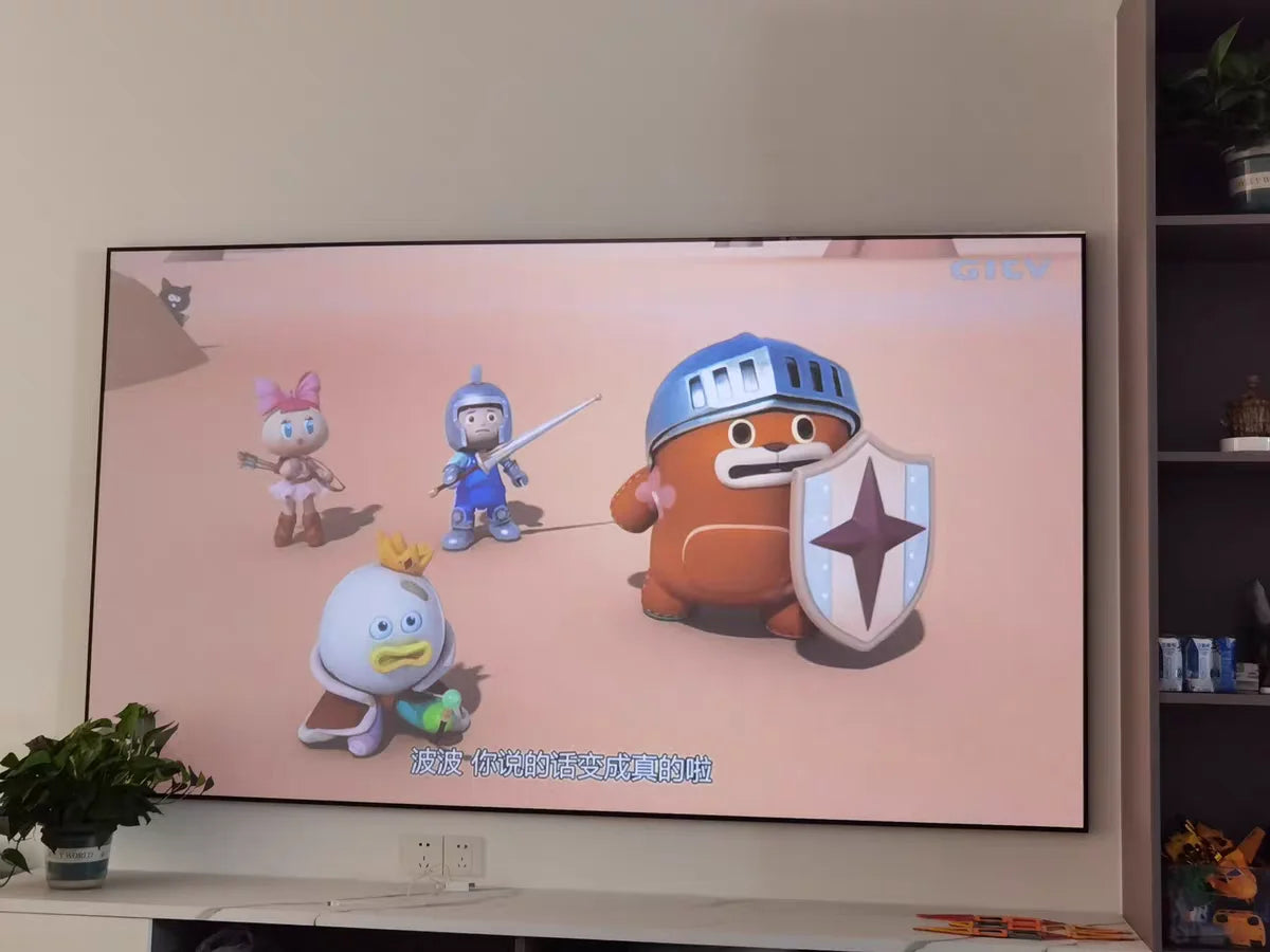 HD 4K PVC Long Throw Fresnel Fixed Frame Projector Screen 100 Inch 16:9 3D ALR Projection Screen Best for Home Theater Cinema