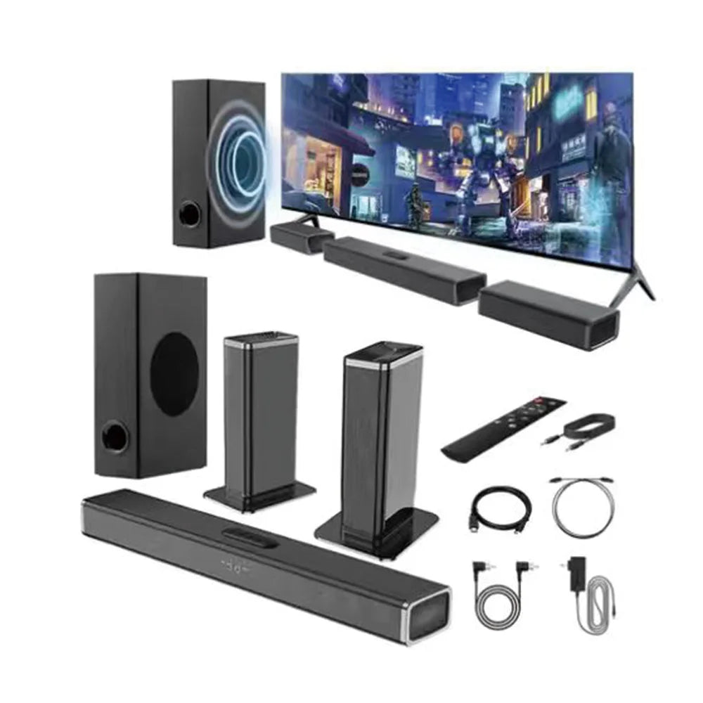 Samtronic  240W 5.1 Soundbar 3D Surround Soundbar for TV with  Subwoofer, Home Theater TV Speakers Sound bar