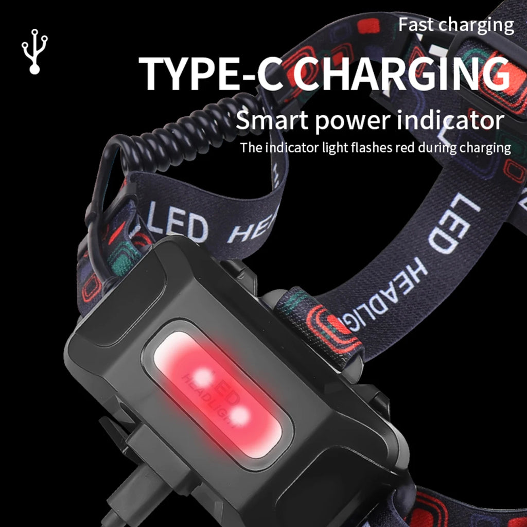 30W Wholesale LED Headlamp Rechargeable Night Climbing Long-range Strong Headlight Accessories  for Cycling Fishing Camping