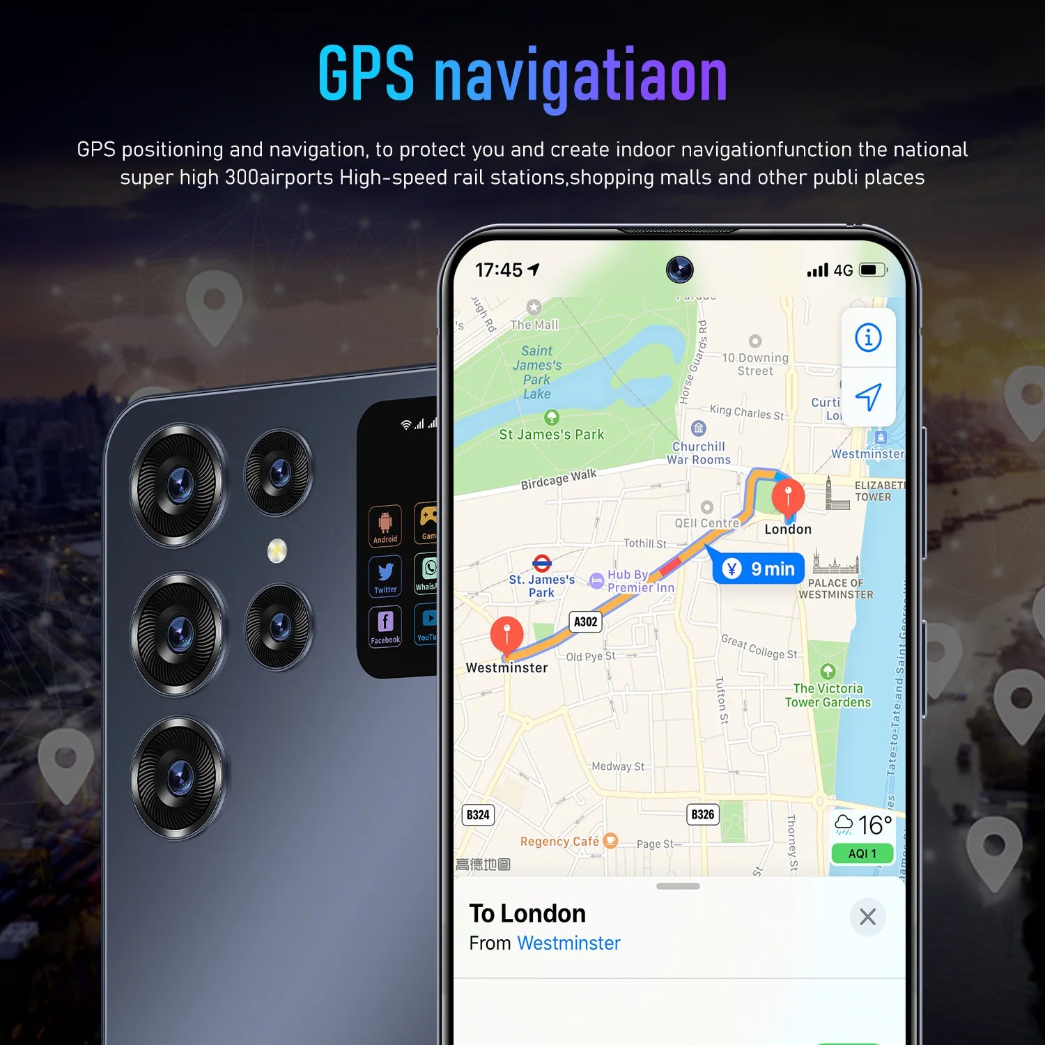 New Hot-Selling 5g Smartphone 7.3inch Dual Sim Card Dual Standby Mobile Phone