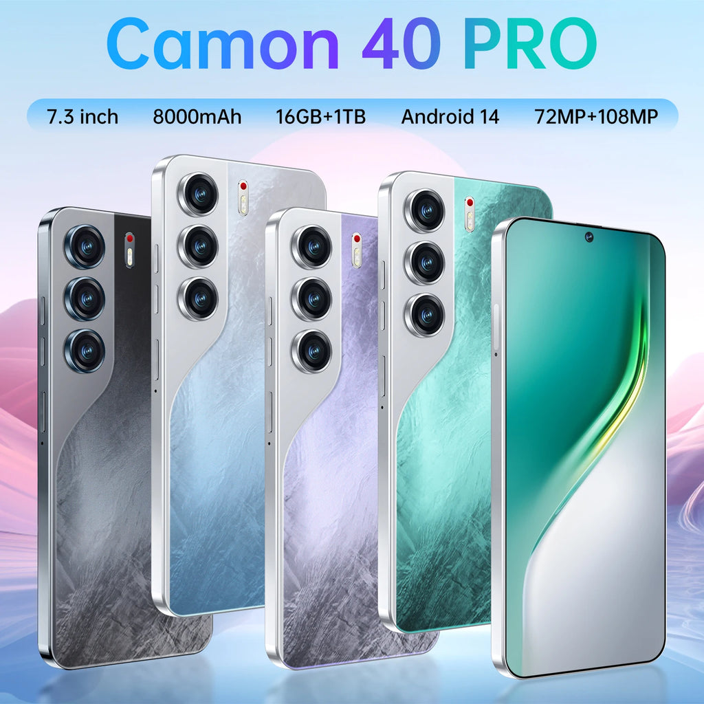 Original Camon 40 Pro Power Techno 1TB Camon40 Pro Octa-core 6.2inch 12+256GB/512GB 5G Smartphones 6800mAh 108MP Mobile Phone