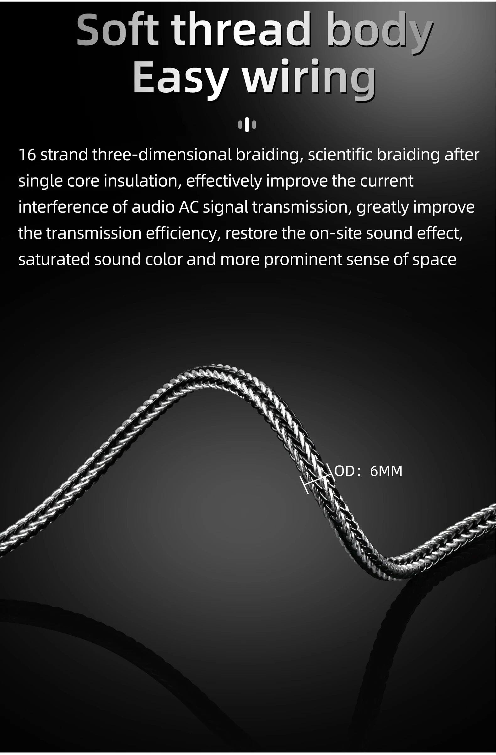 ATAUDIO HiFi 4.4mm to 3.5mm Audio Cable High Quality 16 Shares OCC Sliver Plated 4.4mm to 3.5mm Jack Balance Cable for Amplifier